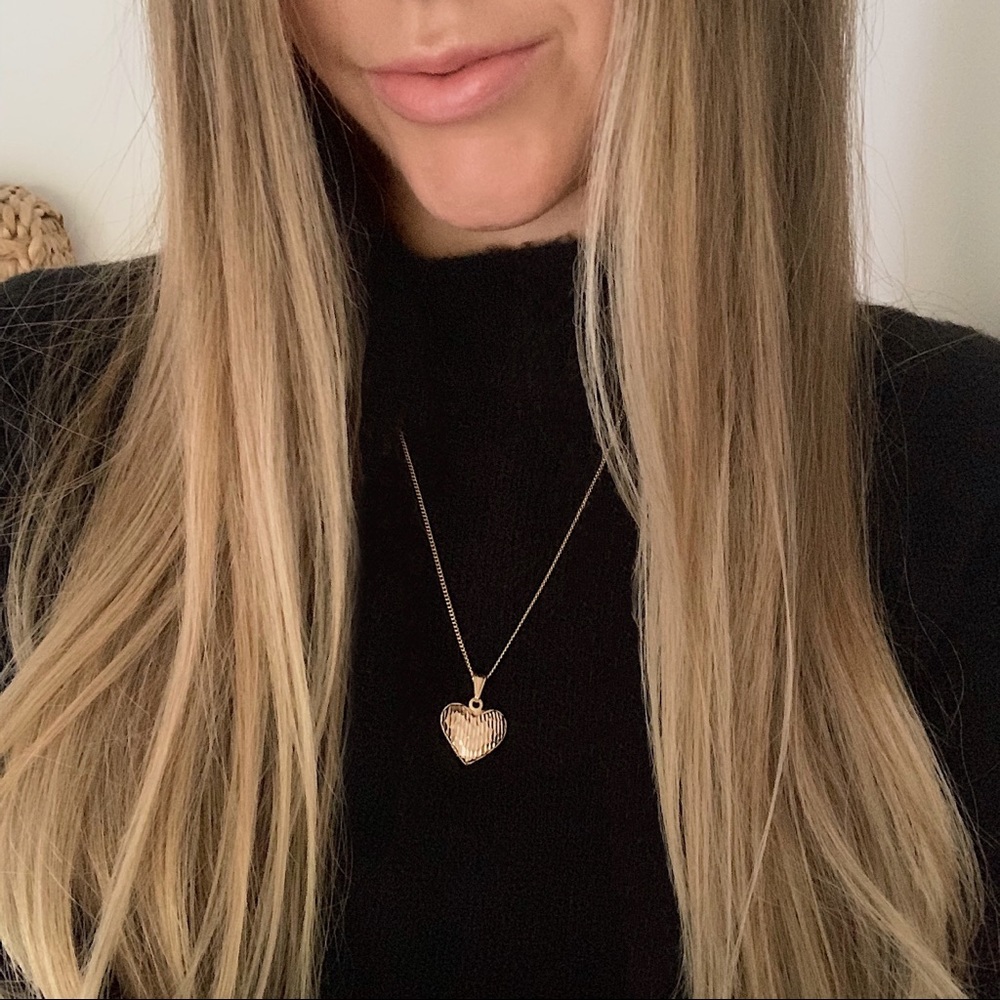 Gold Heart Necklace - Picture 2 of 6